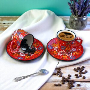 ceramic espresso cups with saucer handmade