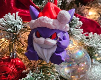 Santa Gengar Ornament