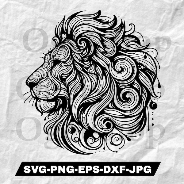 Lion Face Svg Lion Head Svg Lion Svg, lion tattoo, Lion King Svg Leo Svg Lion Mascot Svg| Instant Download, king svg, lion clipart cricut