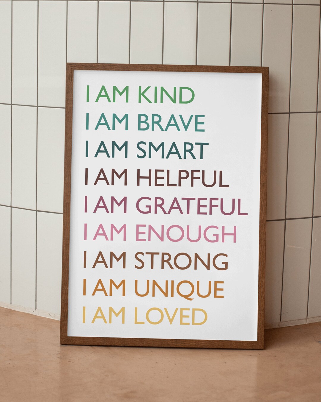 Affirmations for Kids, Classroom Posters, I Am Affirmations, Playroom ...