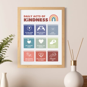 Classroom Decor,Classroom decor, Kindness cricut Playroom Wall Decor,Educational Posters,Kids Affirmations,Rainbow Classroom,Kids Printables