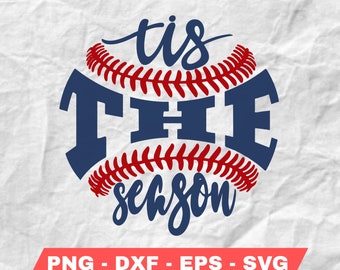 Tis The Season Digital Download SVG PNG JPG Baseball Softball Spiel Tag Home Run Baseball Mama Mein Herz ist auf diesem Feld Softball Cricut Dateien