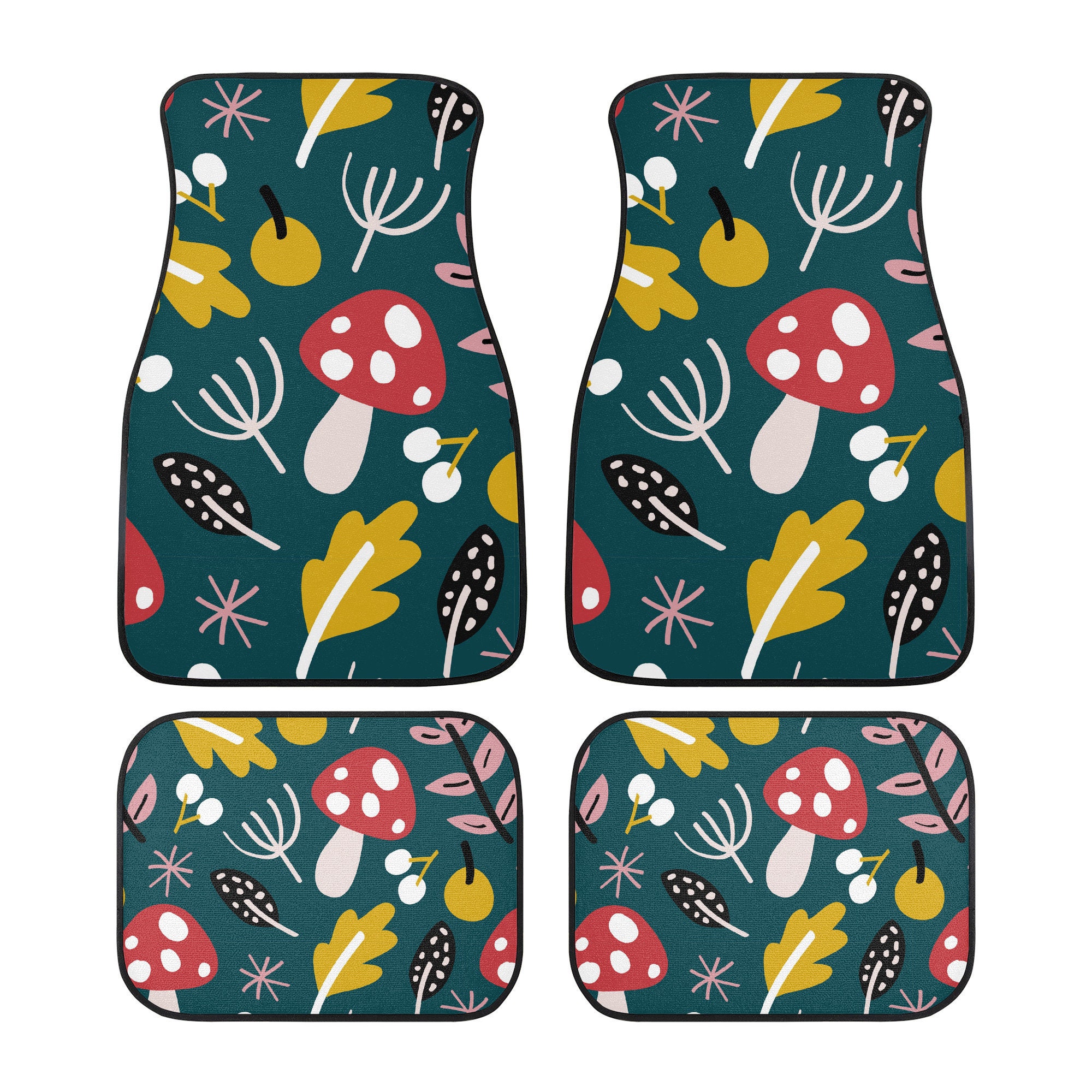 Discover Hippie Car Mat, Mushroom Car Floor Mats