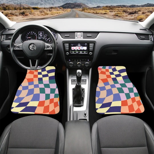 Disover Car Floor Mats, Psychedelic Car Floor Mat, Hippie Car Mat