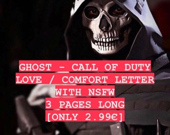 3 pages Simon “Ghost” Riley letter - all genders included - INSTANT DELIVERY [Call of Duty]