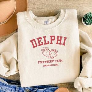 Delphi Strawberry Farms Sweatshirt Hoodie T Shirt, Graphic Tee, Percy Bookish shirt, Book lover Shirt bookworm