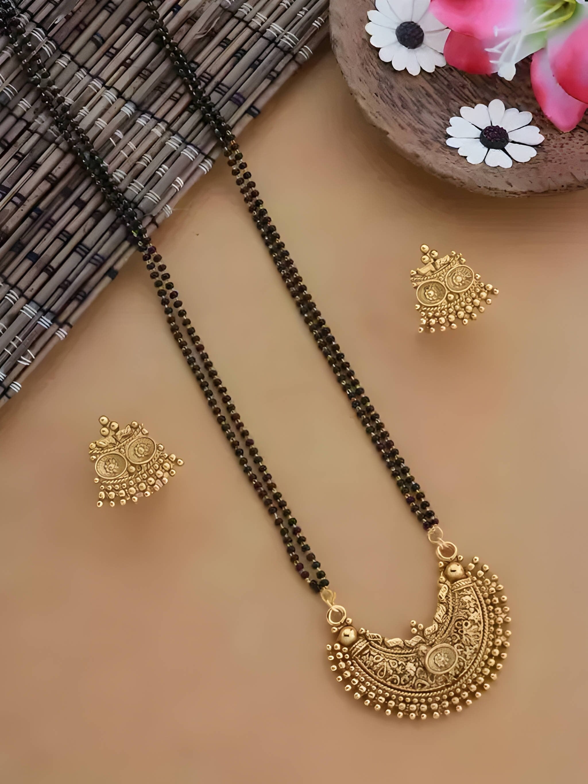 latest black beads mangalsutra designs, black beads mangalsutra designs with  price