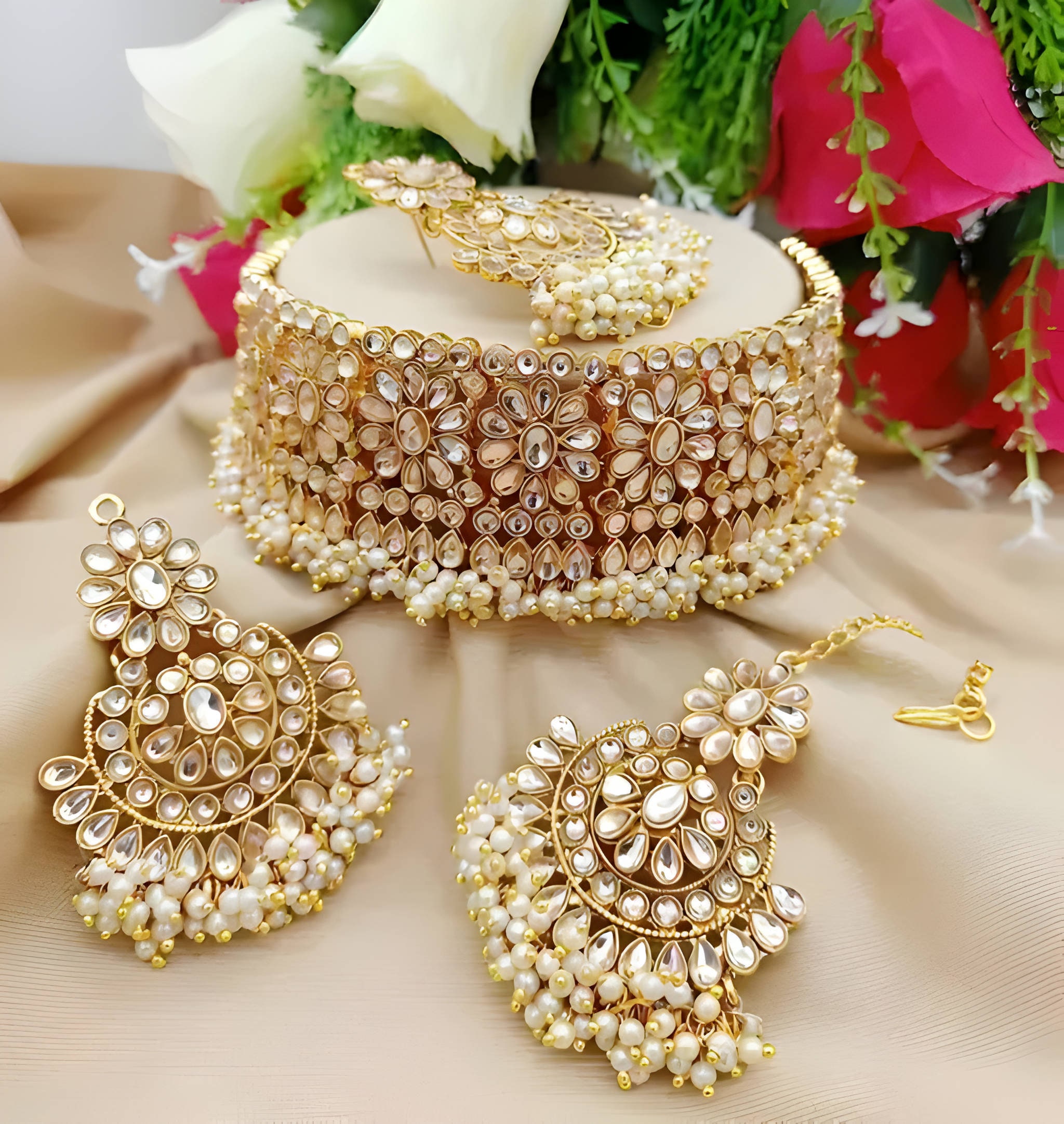 Gold Kundan Set Etsy Australia