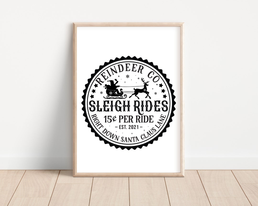 Sleigh Rides 4 Dictionary Print Etsy