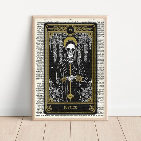 Justice Tarot Card - Etsy