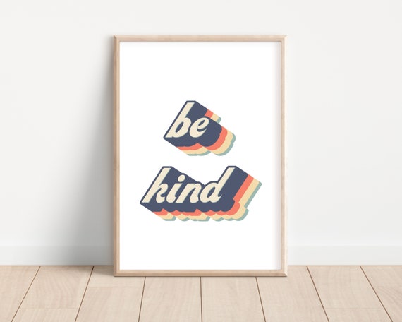 Be Kind Dictionary Print 