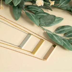 Classic Horizontal Bar Necklace