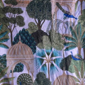 Tessuto con stampa di uccelli tagliato su misura, tessuto di cotone indiano, tessuto in voile, tessuto per cucire, abbigliamento, trapuntatura e artigianato,