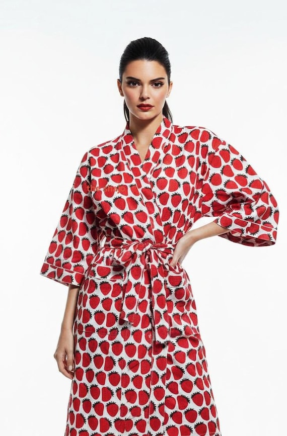 red cotton dressing gown Lightweight Men's Tosca Red Robe