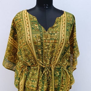 Silk Lounge-wear For Woman, Vintage Kaftan, Silk Kaftan, Soft And Comfortable Kaftan, Silk Caftan Dress, Gifts For Her