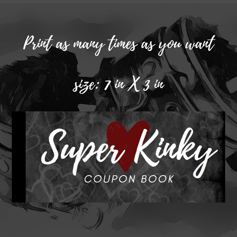 Kinky Coupon Book PDF Digital Download Printable BDSM, Lewd, Adult Themed - Etsy