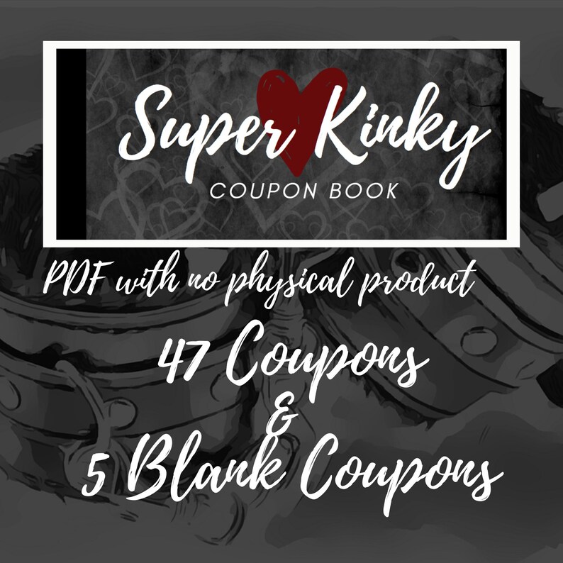 Kinky Coupon Book PDF Digital Download Printable BDSM - Etsy UK