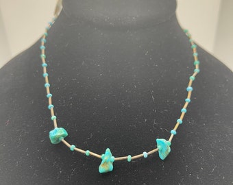 Vintage Navajo Turquoise Silver necklace
