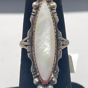 Vintage Navajo mother of pearl ring
