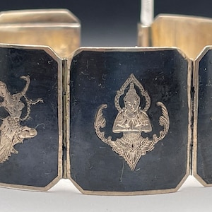 Enameled Collectible vintage Siam Bracelet