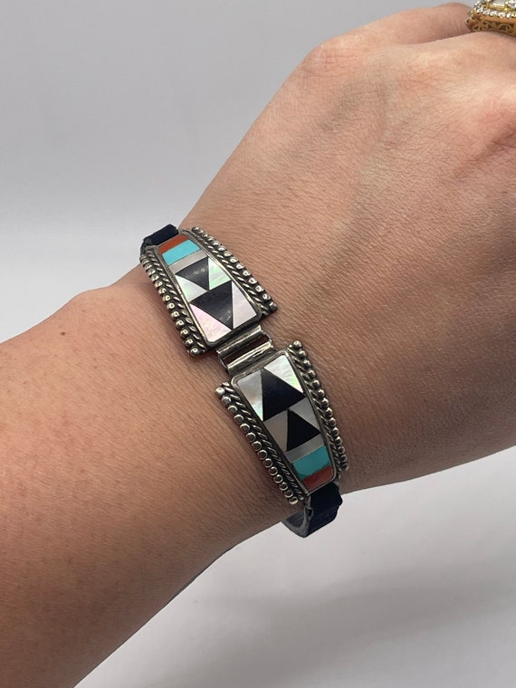 Vintage Zuni tribe bracelet - image 5