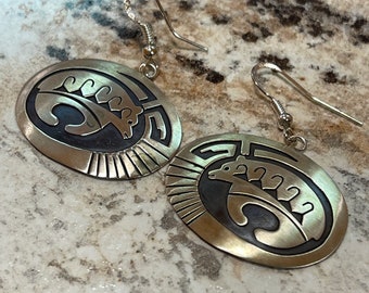 ピアス Numbering Mini Navajo Bear Stud Earrings #7264 5BSA103 Navajo Bear Sterling Silver Earrings - Etsy