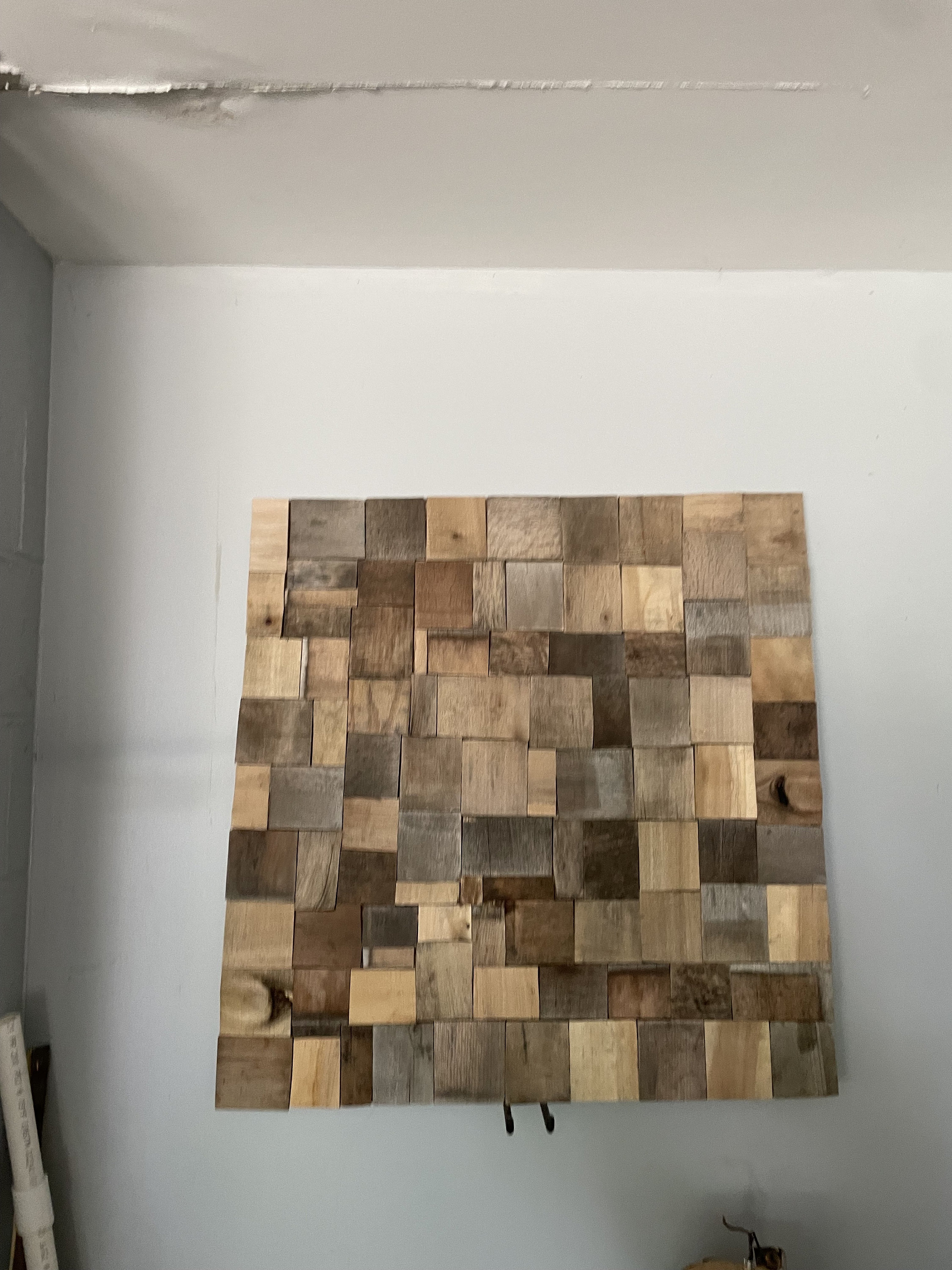 Large Pallet Wood Art Textured Wall Hanging Picture Handmade With ...