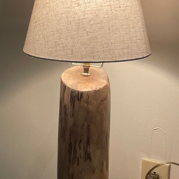 Rustic Handmade Wood Lamp, Log Light, Natural Home Decor for Log Cabin, Man Cave, unique Gift, lodge Lighting