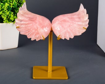 ローズクォーツの天使の羽 - 唯一無二の傑作 - Etsy 日本