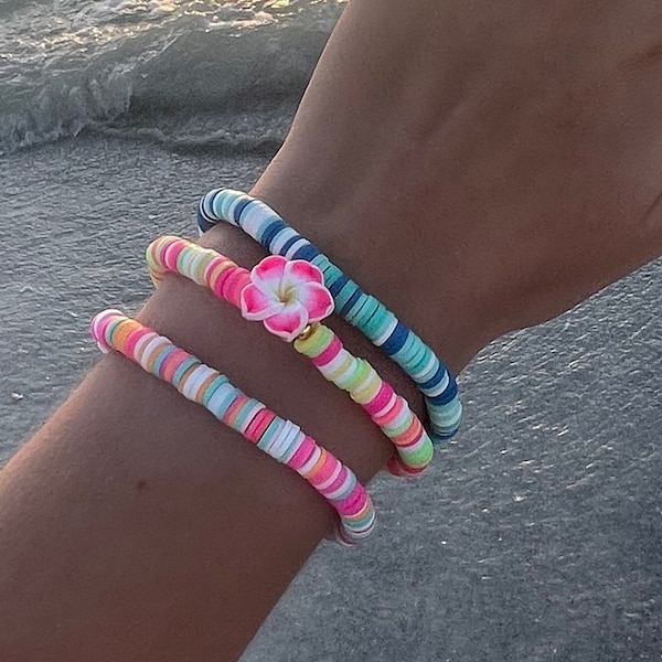 Beach collection of bracelets | 3 preppy bracelets |  | Bracelets for girls| Friendship bracelets | Gifts for teens |