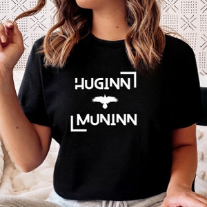 Huginn & Muninn Norse Mythology T-shirt Odin Raven God Viking shirt - Unisex tshirt