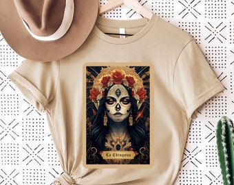 La Chingona Tarot Card Shirt - Mexican Tarot Card Gift - Women&#39;s Tarot Tshirt | Witchy Astrology
