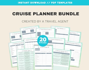 20-Page Cruise Planner Bundle: Printable Cruise Planning Guide (PDF Download)