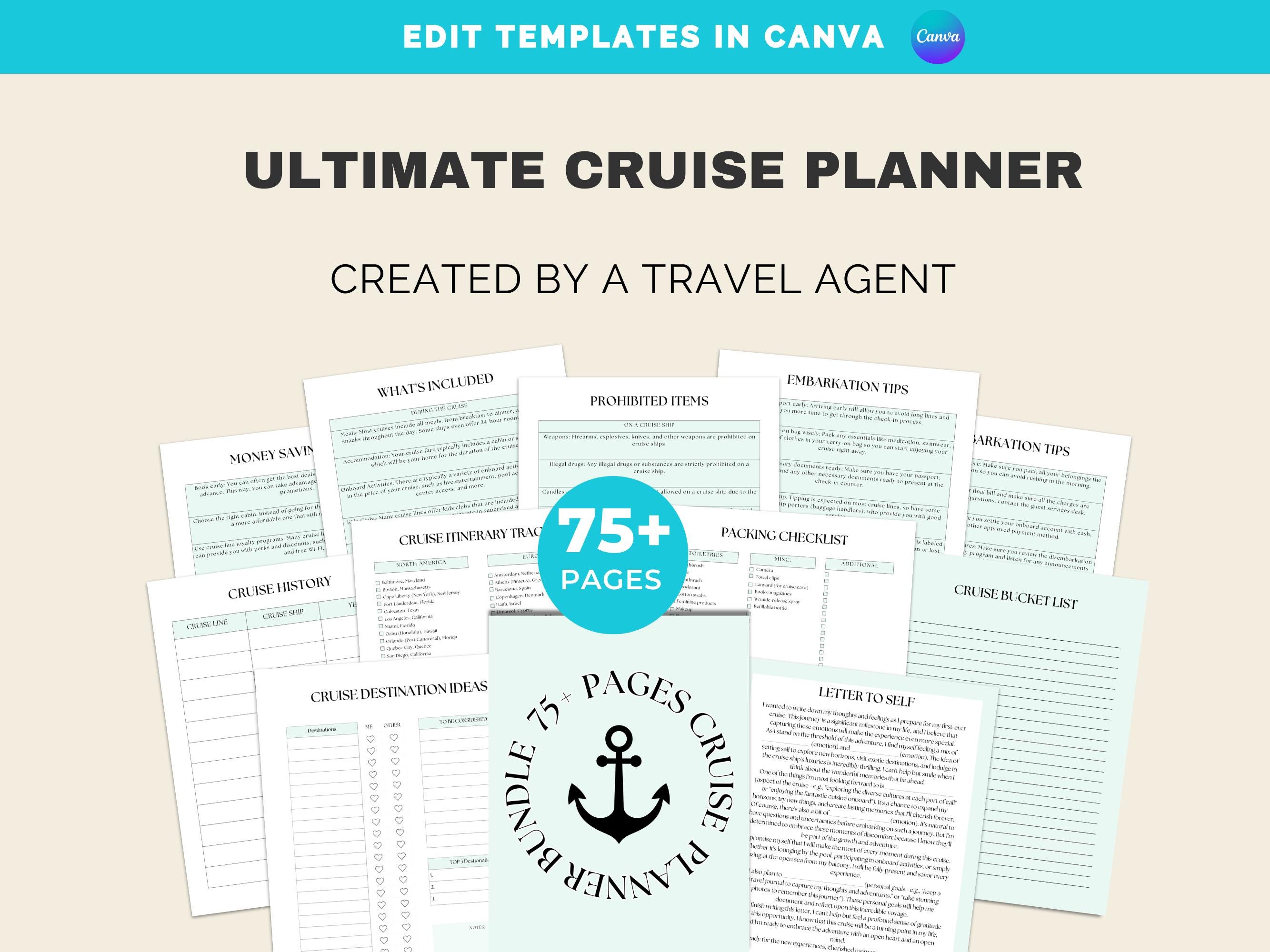 Canva Cruise Planner Bundle: 75+ Page Cruise Planning Guide (Digital Download