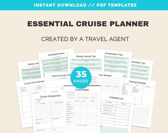 35-Page Cruise Planner Bundle: Printable Cruise Planning Guide (PDF Download)