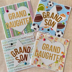 Grandson Granddaughter Birthday Greeting Card, Special Granddaughter, Special Grandson, Handmade in Australia by Shar's Cards