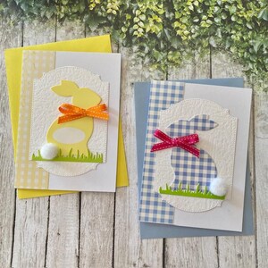 HÄSCHEN-KARTE mit flauschigem Schwanz, wiederverwendete Grußkarte, Kaninchen All Anlass Karte für Ostern, Baby, Kind, Tierliebhaber, handgemacht in Australien