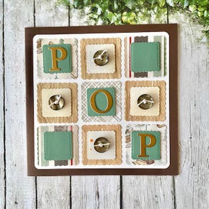 Tarjeta del Día del Padre para papá, abuelo, abuelo, Poppy Joe, tarjeta de Creative Squares. Abuelo, hecha a mano en Australia.