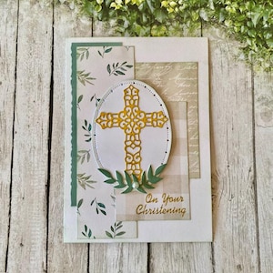 Carte de baptême pour filleul, filleule, carte de baptême de bébé, carte de foi non sexiste, faite main en Australie