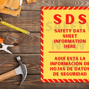 Safety Data Sheet Poster SDS / MSDS Safety Data Sheet - Etsy