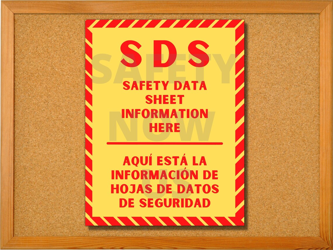 Safety Data Sheet Poster SDS / MSDS Safety Data Sheet Etsy