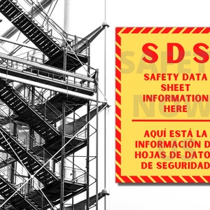 Safety Data Sheet Poster SDS / MSDS Safety Data Sheet - Etsy