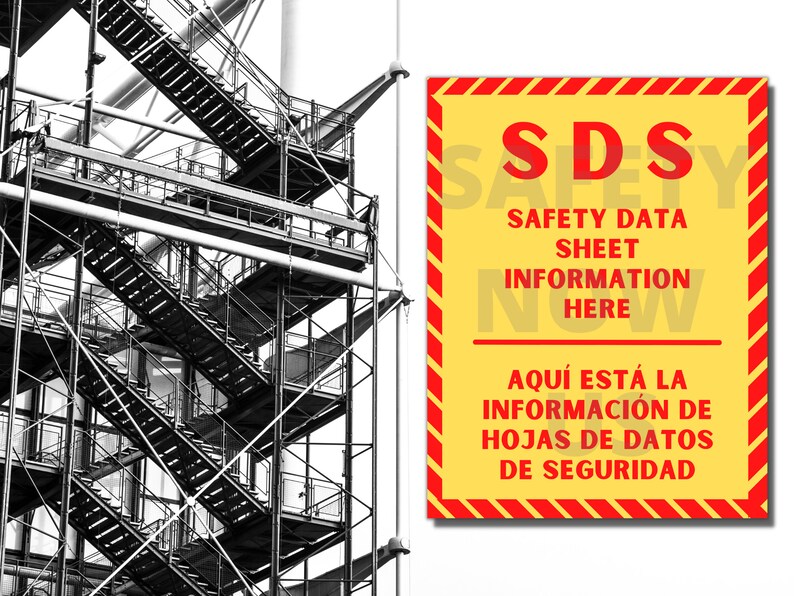Safety Data Sheet Poster SDS / MSDS Safety Data Sheet Etsy
