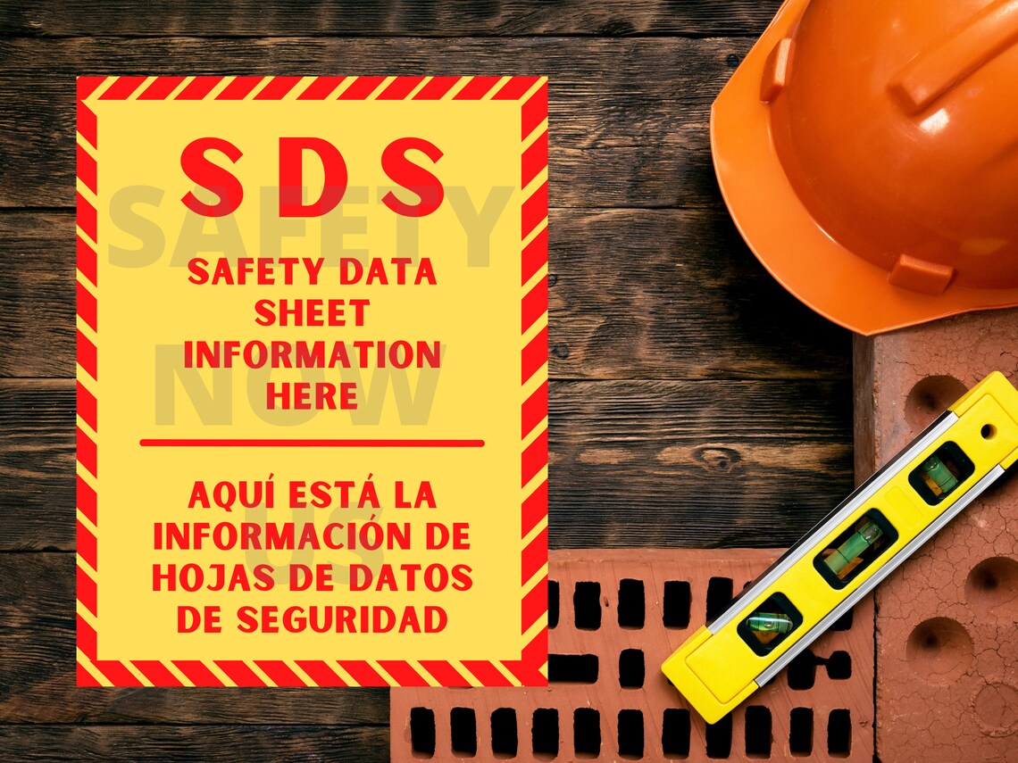 Safety Data Sheet Poster SDS / MSDS Safety Data Sheet Etsy
