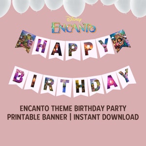 Printable Encanto Theme Birthday Party Banner | Instant Download