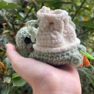 Patrón de ganchillo de Timmy la Tortuga Servicial / Patrón de ganchillo para principiantes de amigurumi: bolso con cordón de tortuga (patrón digital)