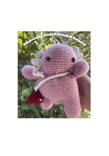 Strawberry Axolotl Crochet Pattern