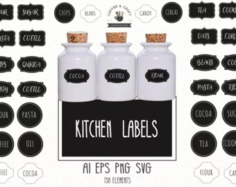 Kitchen Labels SVG