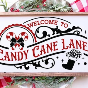 Welcome to Candy Cane Lane svg
