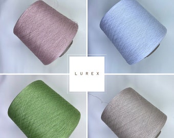 Hilo de lurex - Hilo metalizado - Hilo de encaje - Hilo brillante - Hilo brillante - Hilo de lurex Viscosa lurex - 100 g/ 3700 м